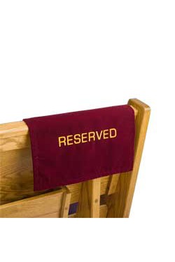 Velvet Reserved Sign-RURC6-Church Life-Flynn MFG-Michigan Church Supply