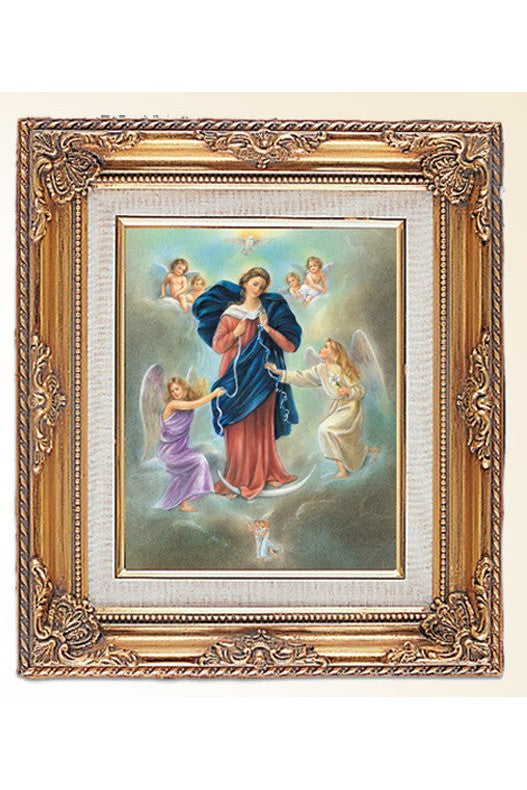 Virgin Mary as Untier of Knots Framed Picture - WSPR8037262-Inspirational Gifts-San Francis-Michigan Church Supply