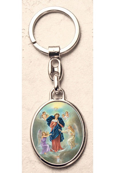 Virgin Mary as Untier of Knots Key Chain Key Chain - WSKC150DS-Inspirational Gifts-San Francis-Michigan Church Supply