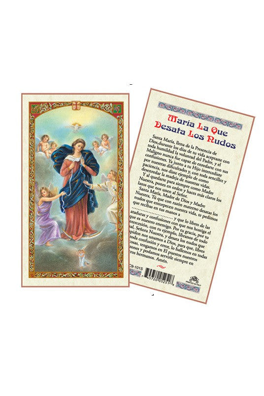 Virgin Mary as Untier of Knots Maria La Que Desata Los Rudos- Spanish - WSHC9101S-Inspirational Gifts-San Francis-Michigan Church Supply