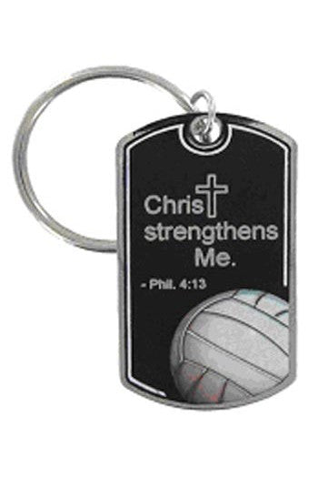 Volleyball Key Chain - WOSK507-Inspirational Gifts-Singer-Michigan Church Supply