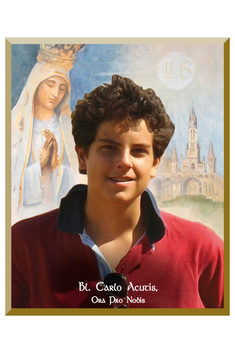 Blessed Carlo Acutis Wall Plaque - VTWP-976Q