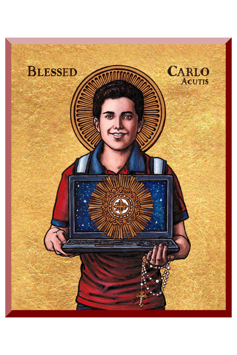 Blessed Carlo Acutis Wall Plaque - VTWP-THEO1B