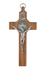 Walnut First Communion Crucifix 6" - UZ7523742-Inspirational Gifts-McVan-Michigan Church Supply