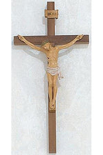 Walnut Italian Corpus Crucifix: 10" - UZ7900810-Inspirational Gifts-McVan-Michigan Church Supply