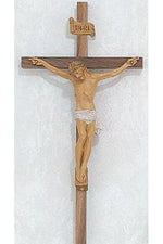 Walnut Italian Corpus Crucifix: 12" - UZ7900812-Inspirational Gifts-McVan-Michigan Church Supply