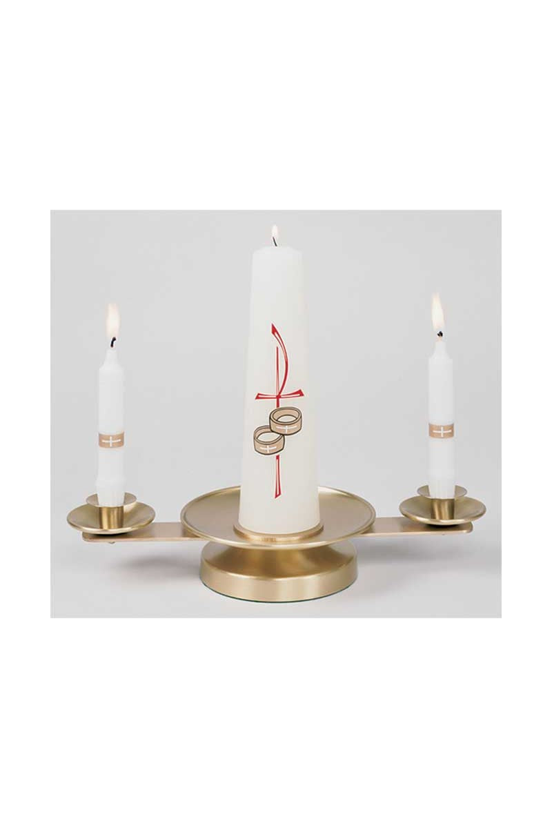 Wedding Candelabra - MIK322-Church Life-Koley-Brass Satin Finish-Michigan Church Supply