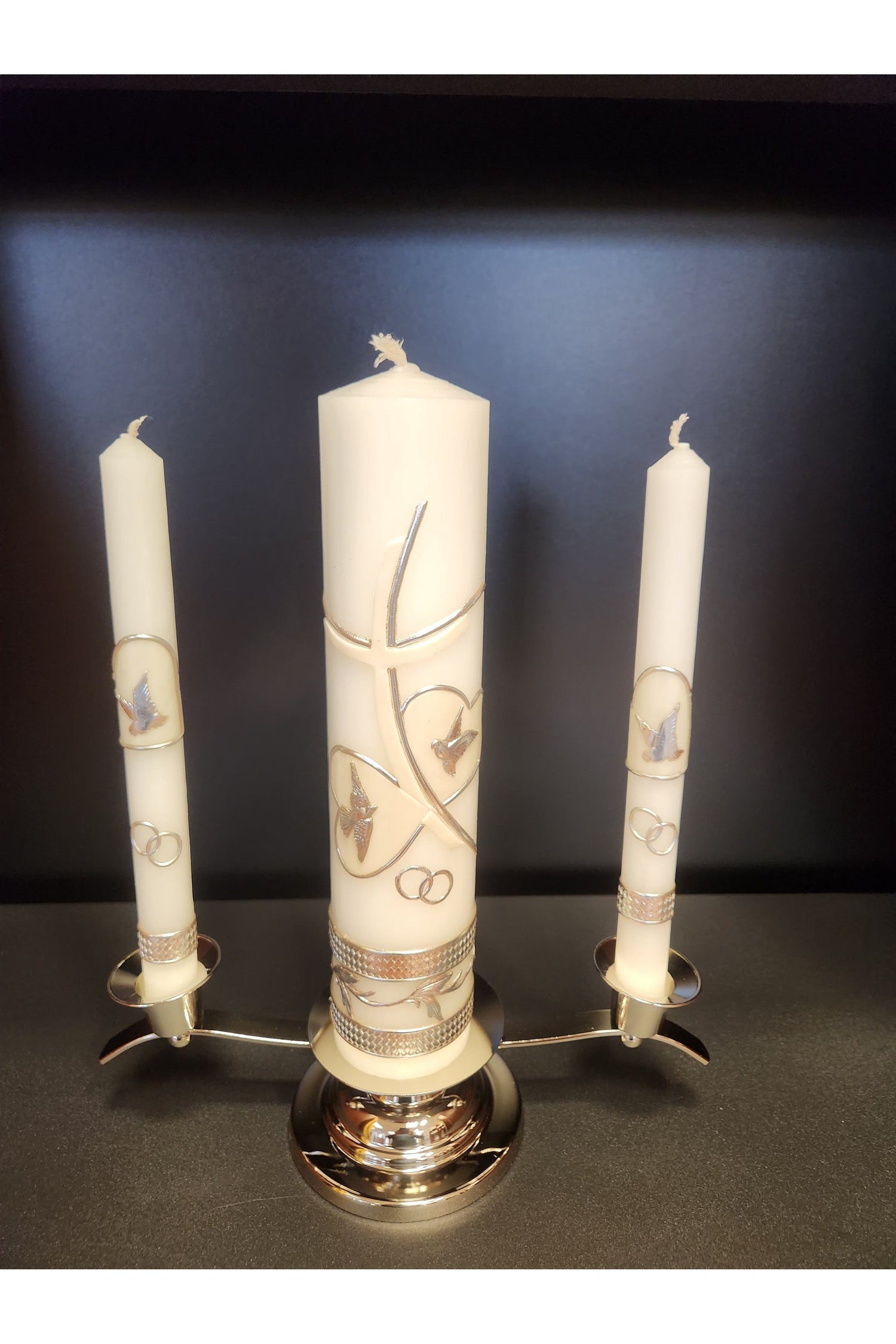 Wedding Candle Set - WSCDW920206S-Inspirational Gifts-San Francis-Michigan Church Supply