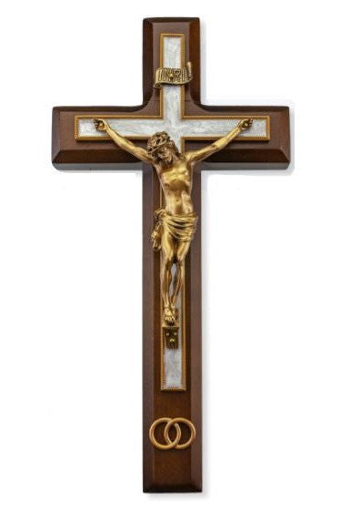 Wedding Crucifix - TA95M-10PW1-Inspirational Gifts-Hirten-Michigan Church Supply