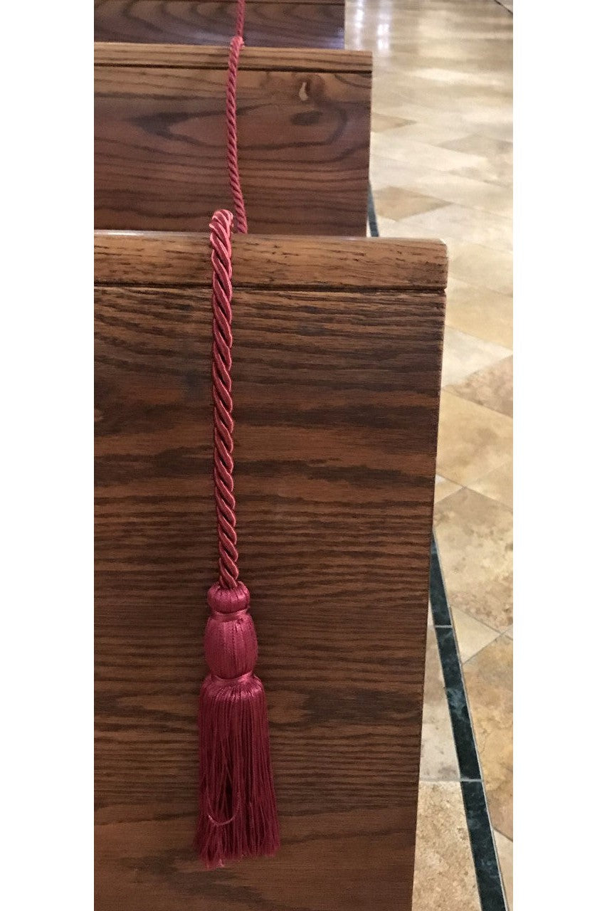 Weighted Pew Rope - SLPR-Church Life-Beau Veste-6 Foot Burgundy-Michigan Church Supply