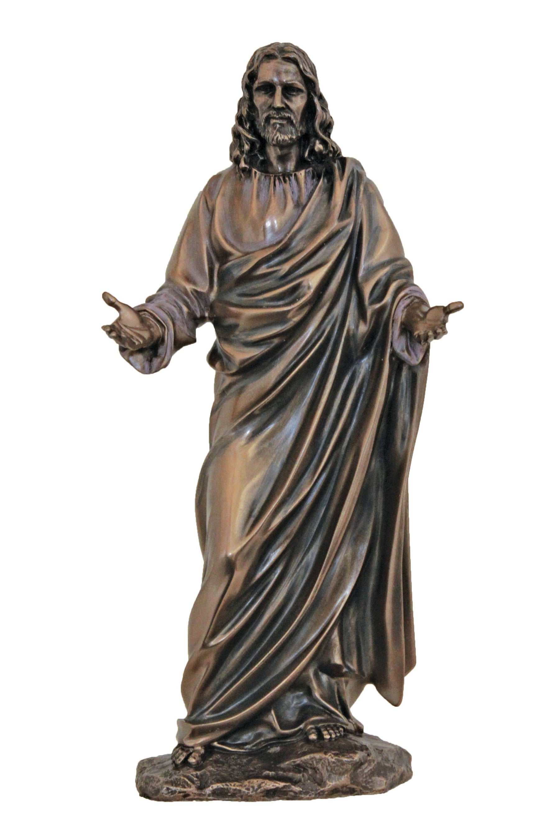 Welcoming Christ Bronze Statue - ZWSR73870-Inspirational Gifts-Goldscheider of Vienna-Michigan Church Supply