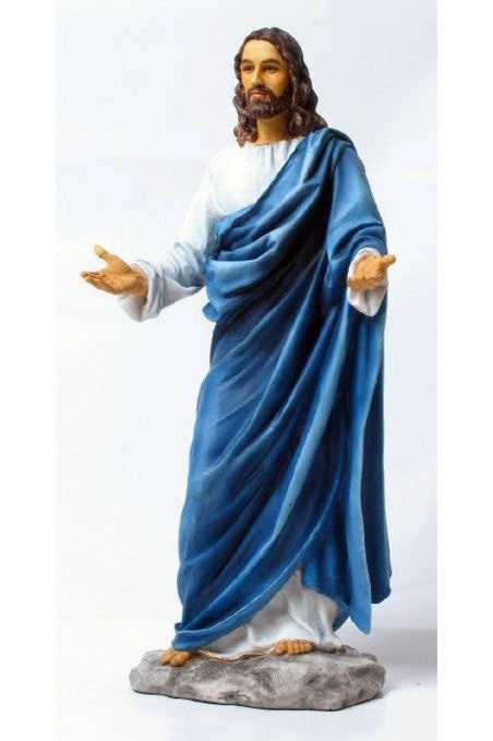 Welcoming Christ Color Statue - ZWSR73870C-Inspirational Gifts-Goldscheider of Vienna-Michigan Church Supply