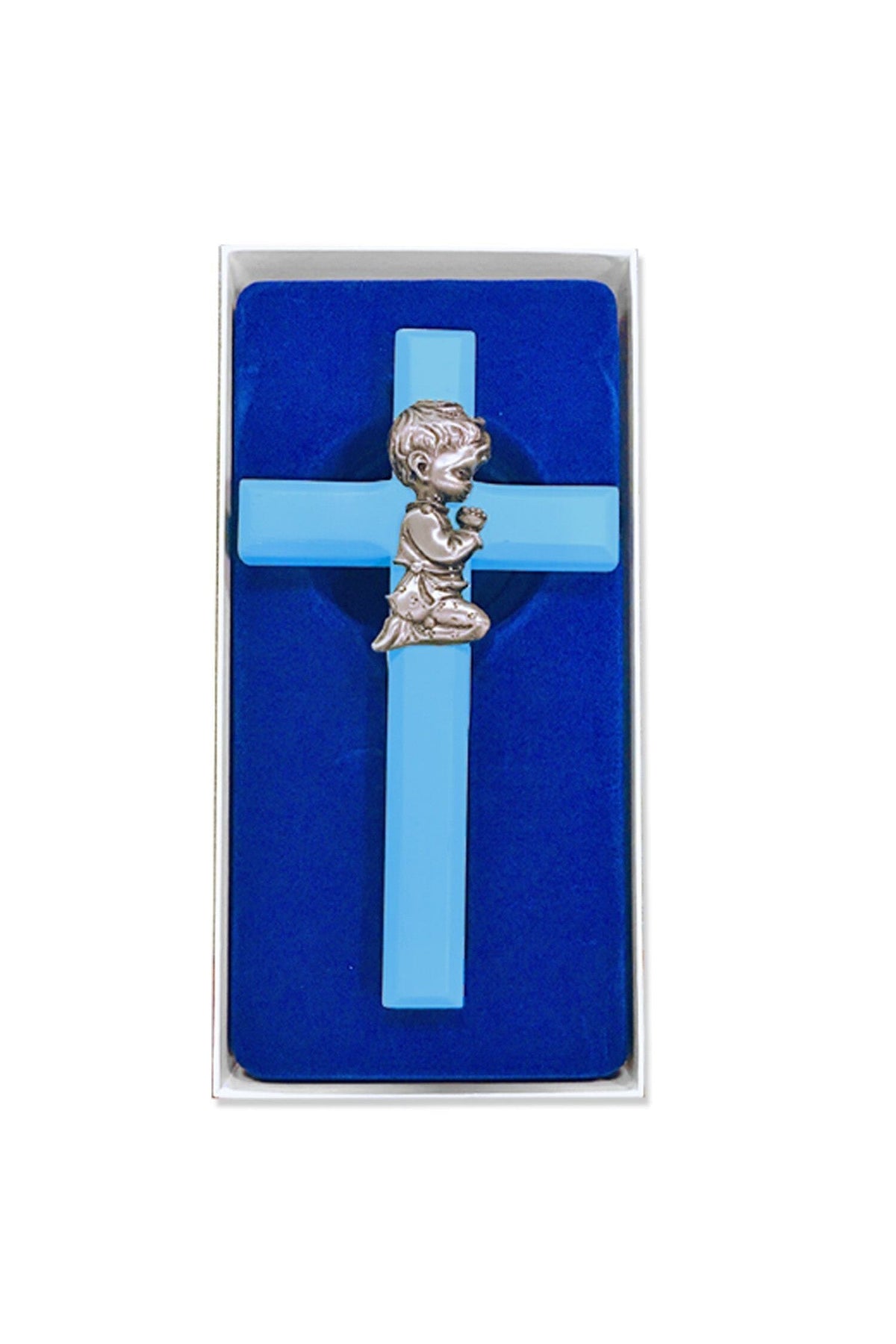 White Communion Boy Wall Cross - WOSEO4355-Inspirational Gifts-Singer-Michigan Church Supply