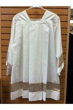 White Surplice with Gold Banding - SO996M-Church Life/Sale Items-Solivari-Michigan Church Supply