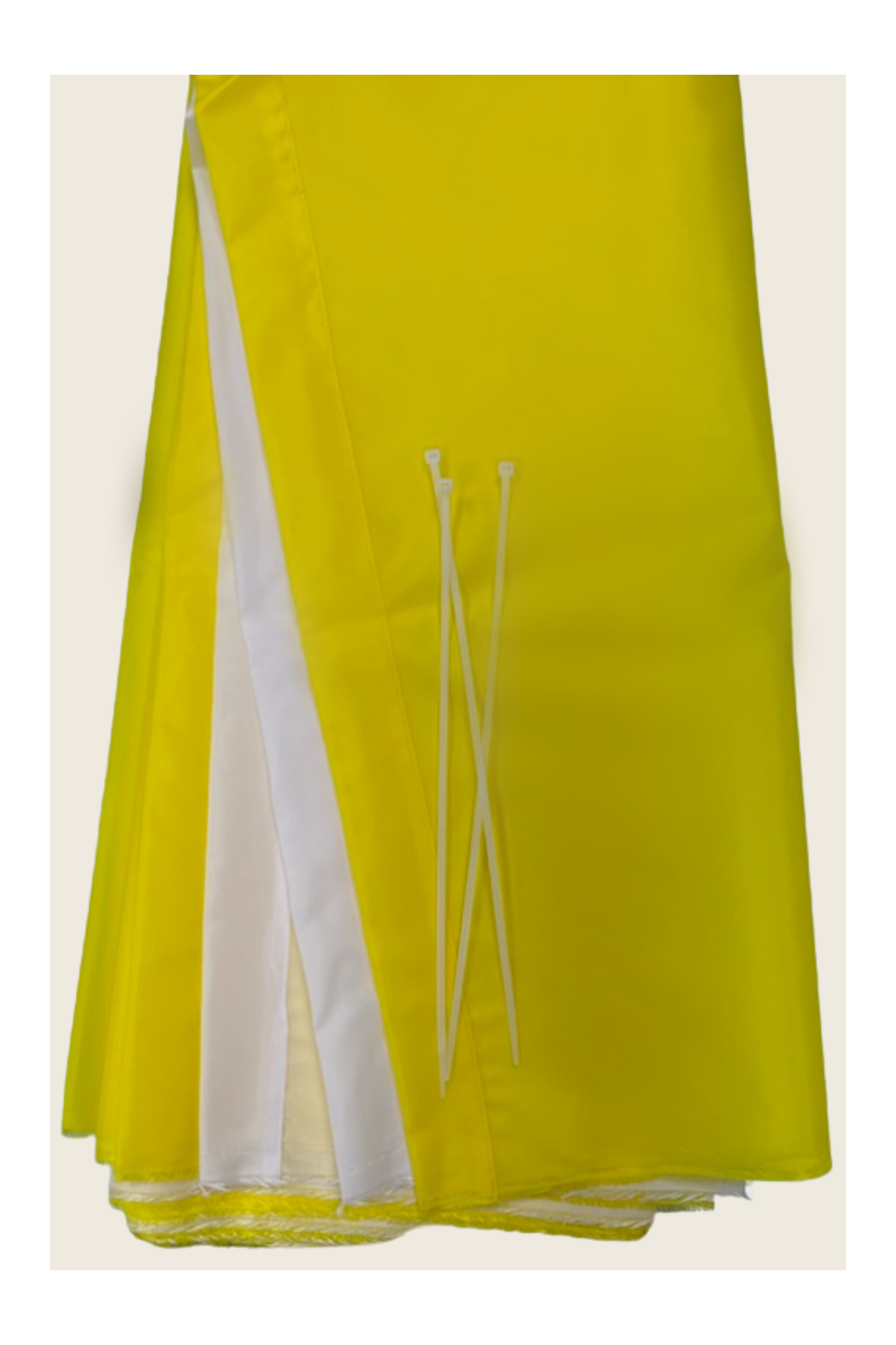 White and Yellow Bunting for Welcoming-Church Life-Beau Veste-6'-7' (60" x 8 yards)-Michigan Church Supply