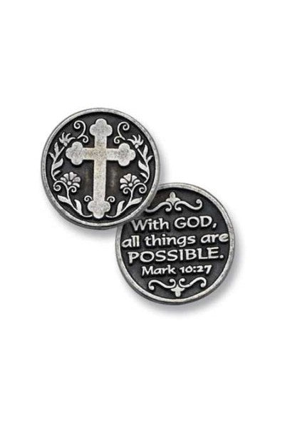 With God tokens - GEPT110-Inspirational Gifts-Cathedral Art Medal and CA Gifts-Michigan Church Supply