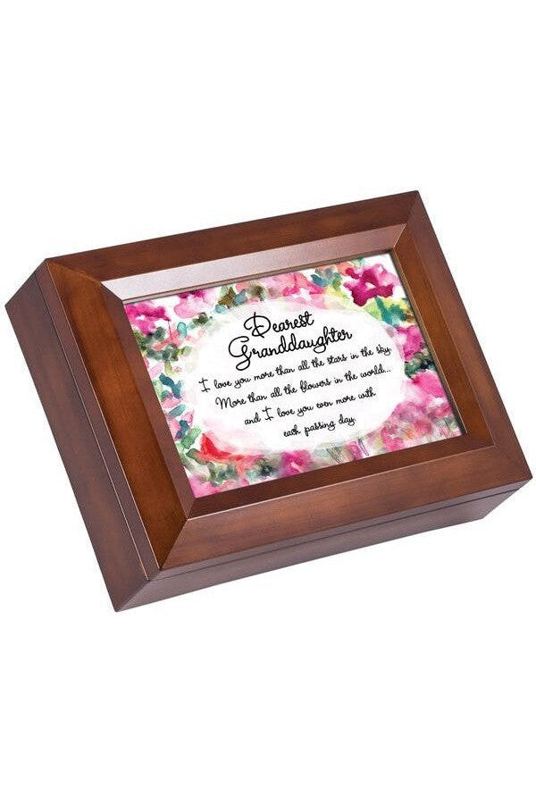 Wood grain Music Box Granddaughter - GPMBTWALLGD-Inspirational Gifts-Cottage Garden-Michigan Church Supply