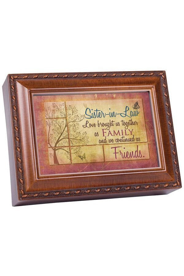 Wood grain Music Box Sister-In-Law - GPMBWGTHATSS-Inspirational Gifts-Cottage Garden-Michigan Church Supply