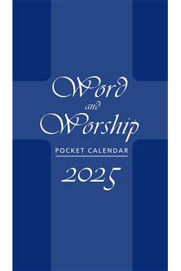 Word and Worship pocket calendar for 2025 - JE2025PB-Church Life-Paulist Press-Michigan Church Supply