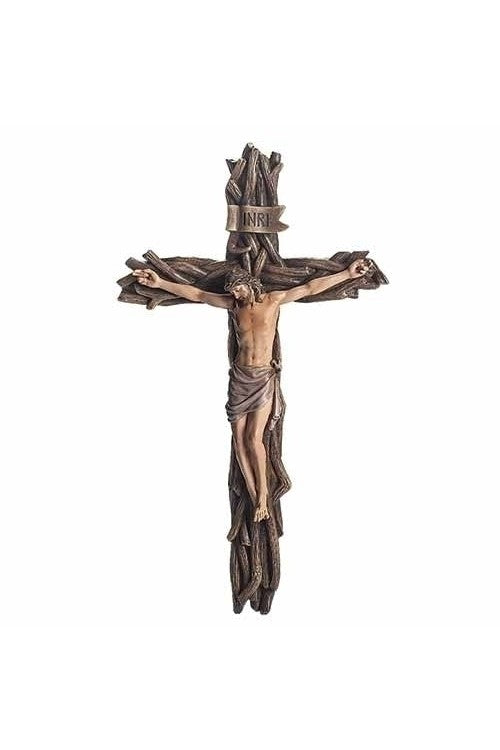 Woven Branch Crucifix - LI602146-Inspirational Gifts-Roman, Inc-Michigan Church Supply