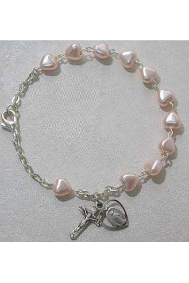 Youth Pink Heart Bracelet - UZBR174M-Inspirational Gifts-McVan-Michigan Church Supply