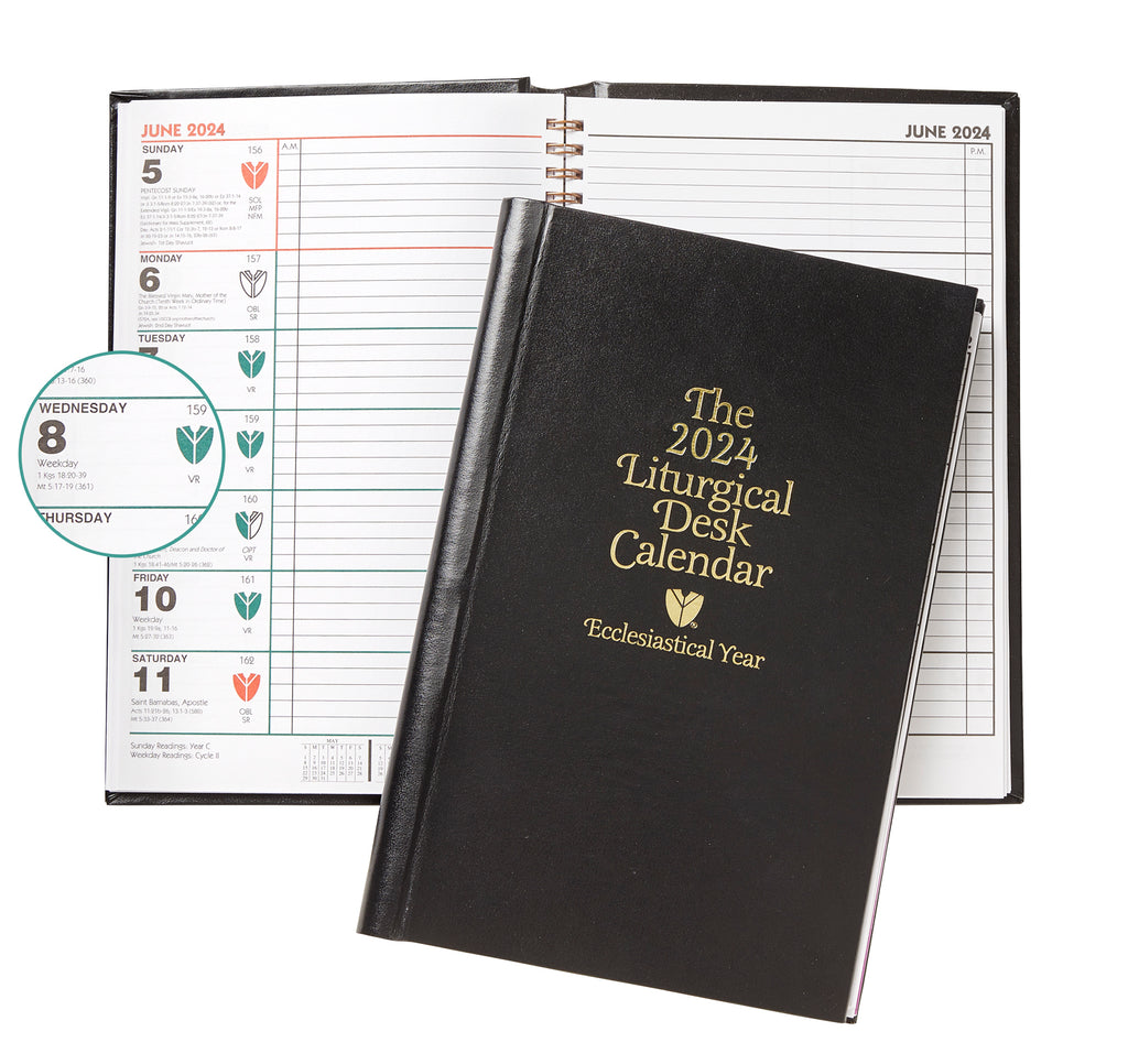 The 2024 Liturgical Desk Calendar Ecclesiastical year Hardcover