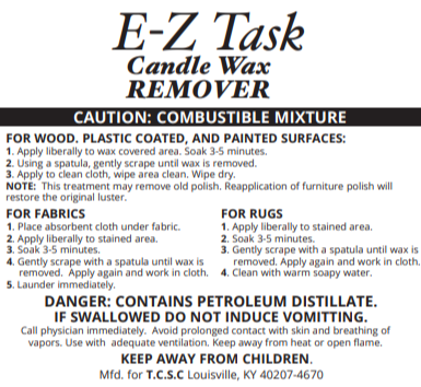 Candle Wax Remover, E-Z Task